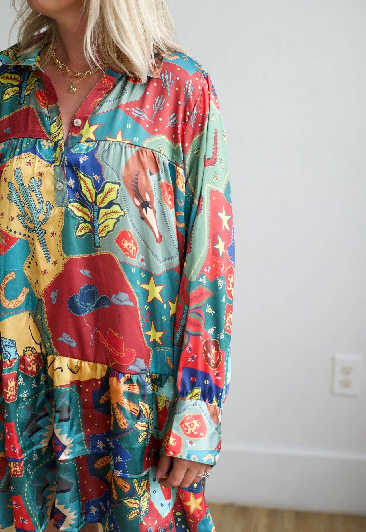 COWBOY SATIN DRESS TH