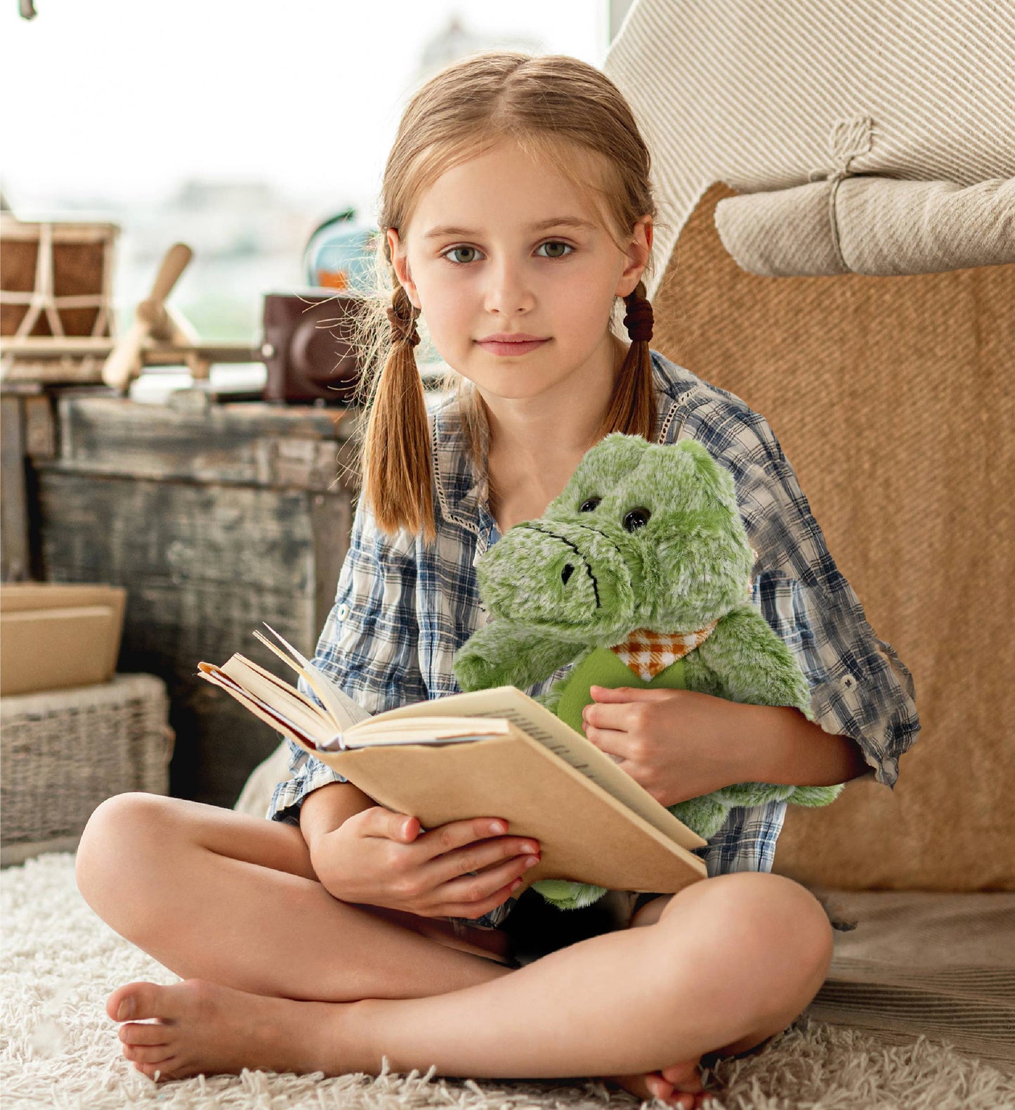 Super-Soft Plush - Sitting Alligator CGlobal Fl/ Tx