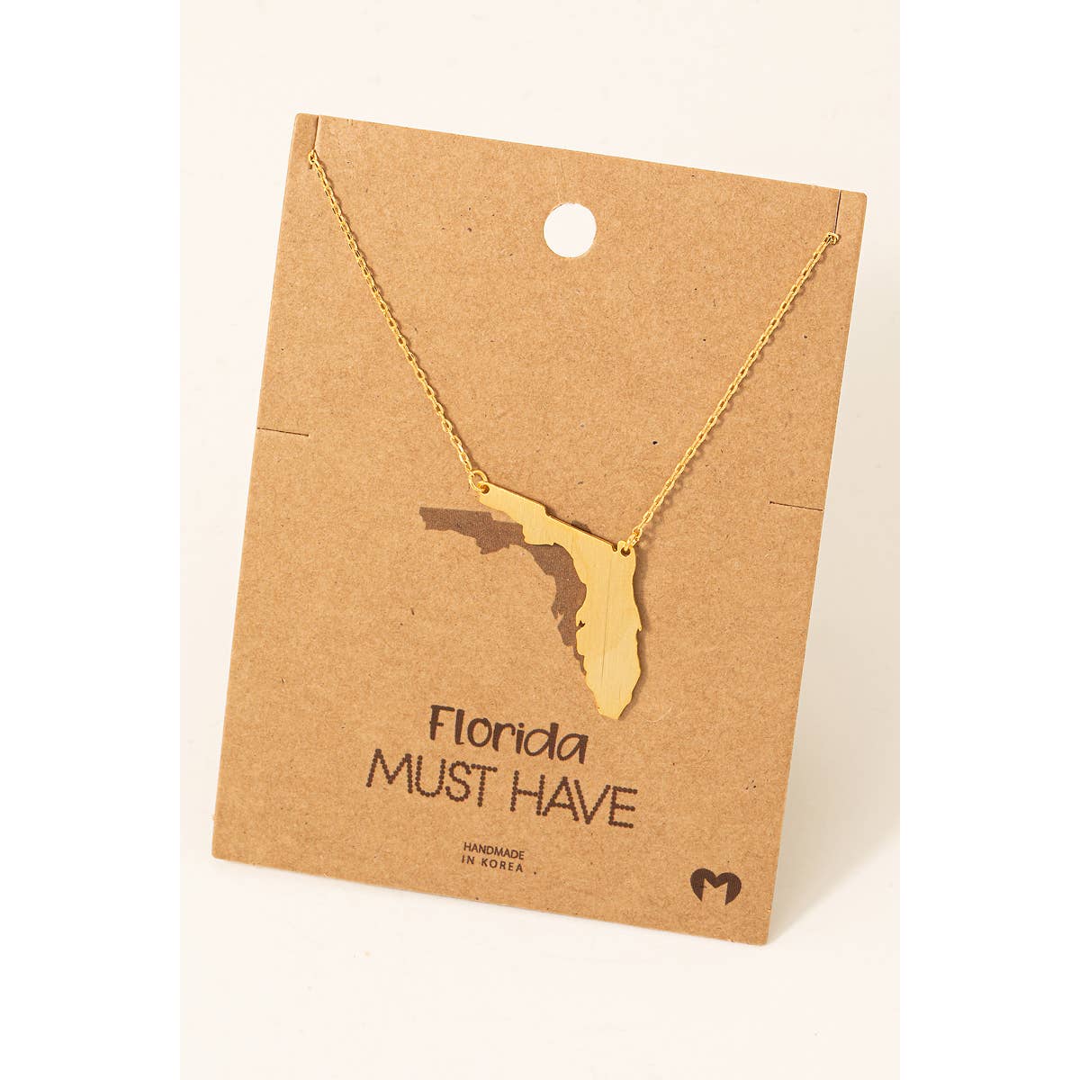 Florida State Pendant Necklace: G