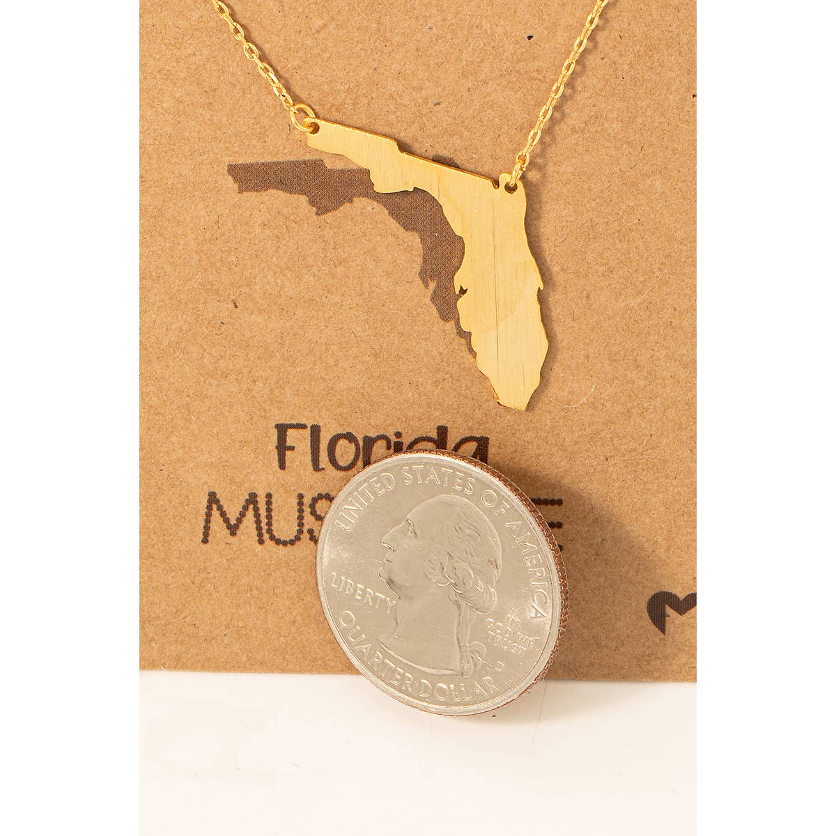 Florida State Pendant Necklace: G