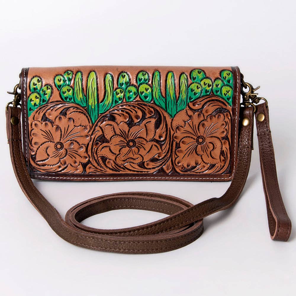 Cowgirl or Cactus Organiser Genuine Western Leather Women: LS western