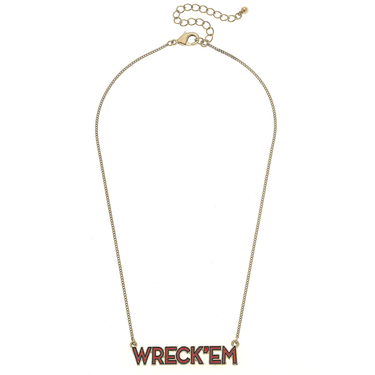 Texas Tech Red Raiders Outline Enamel Necklace Canvas