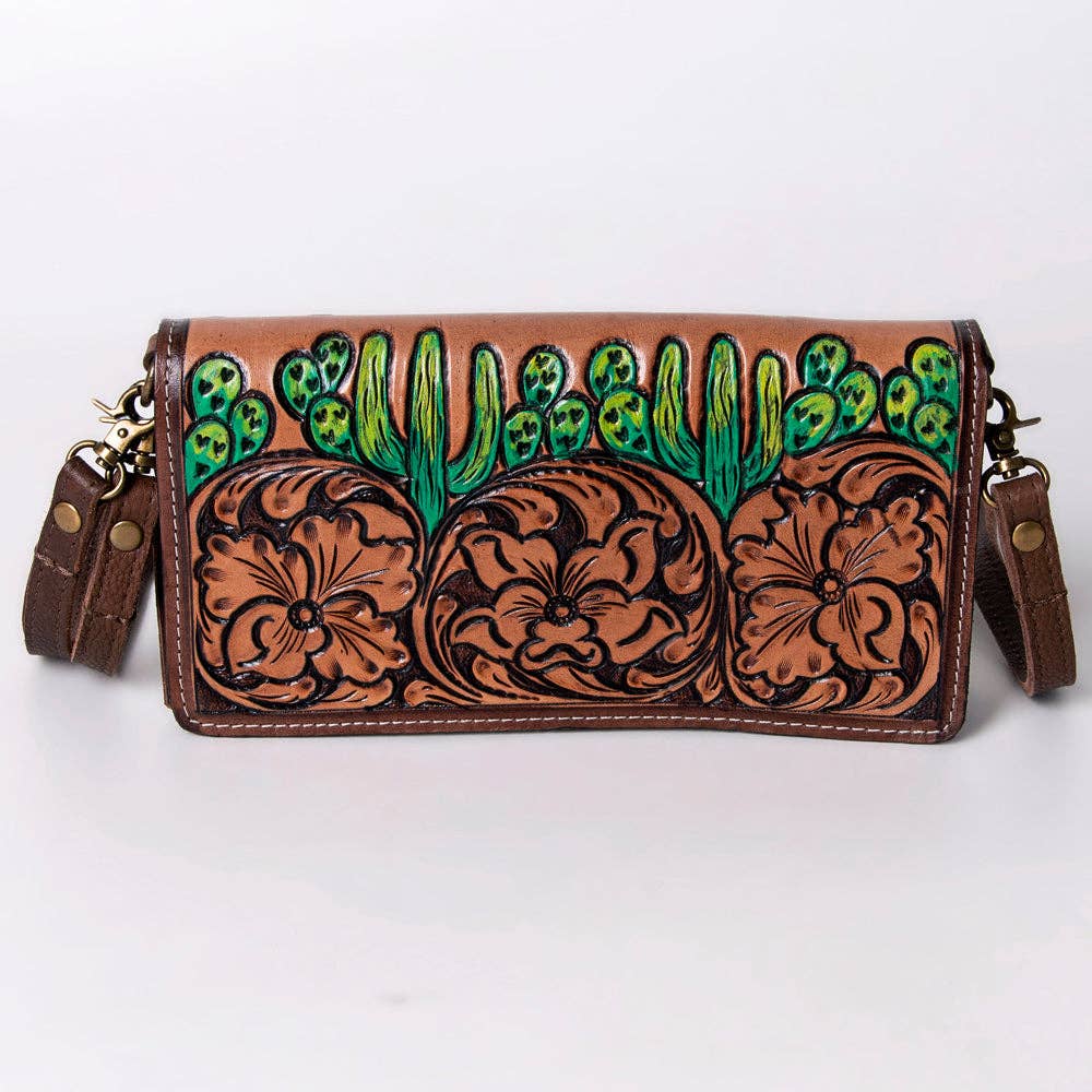 Cowgirl or Cactus Organiser Genuine Western Leather Women: LS western