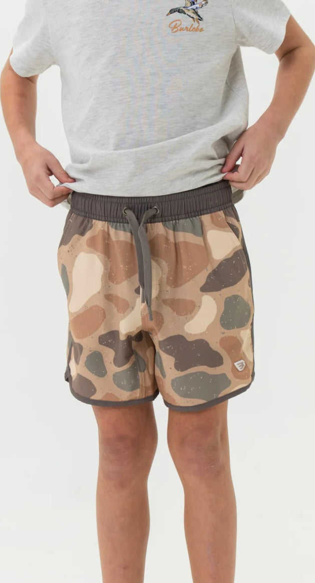 Jumbo Pintail Camo Youth Swim Trunks Burlebo