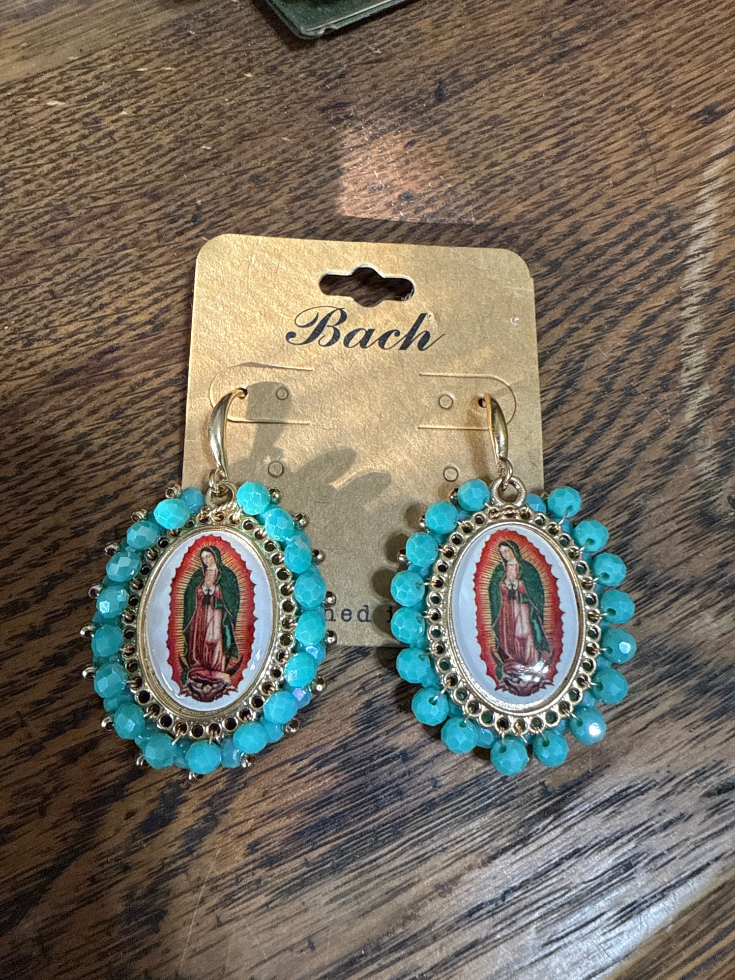 Virgin Mary beaded Earrings