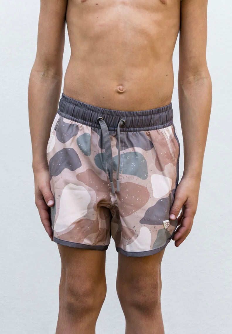 Jumbo Pintail Camo Youth Swim Trunks Burlebo
