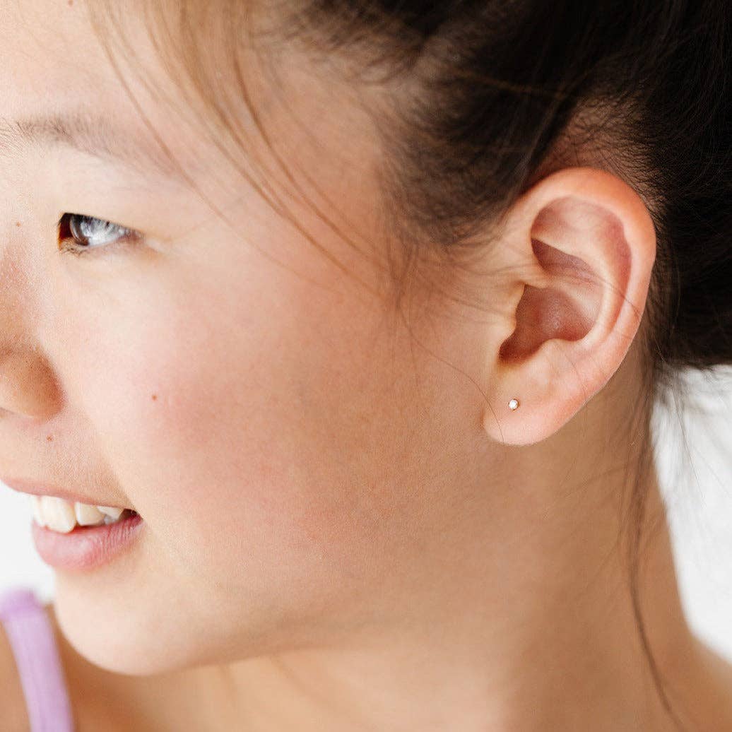 Mini Diamond Stud Earrings Pip Pop
