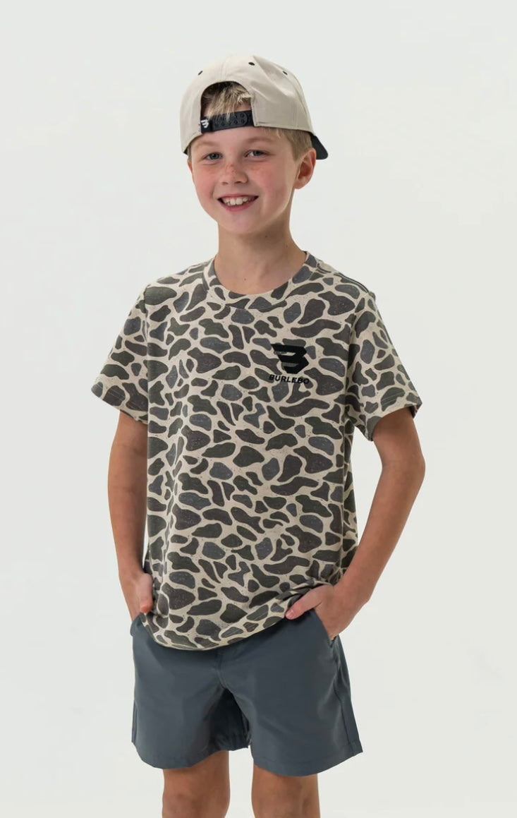 Youth Classic Deer Camo Short Sleeve Tee Burlebo