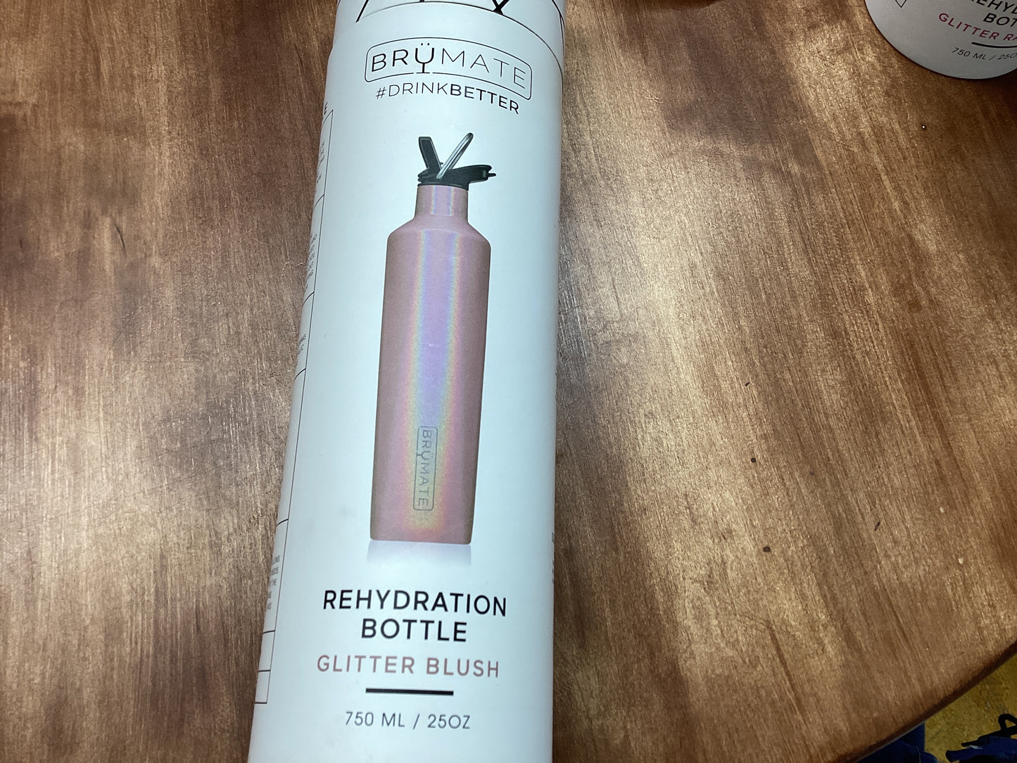 Brumate Rehydration Bottle-Glitter Brush