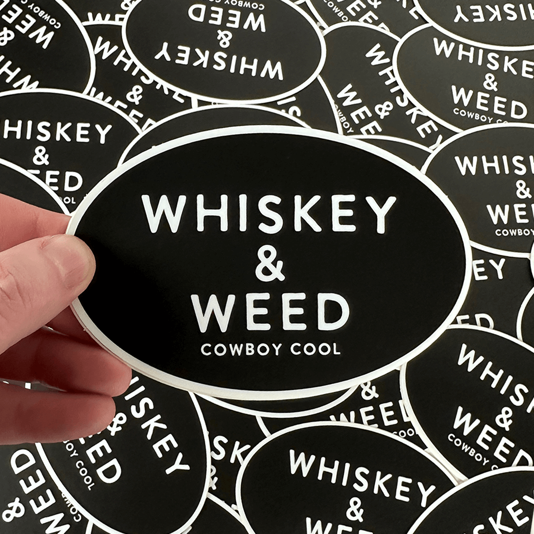 Cowboy Reserve whiskey & Weed Sticker:
