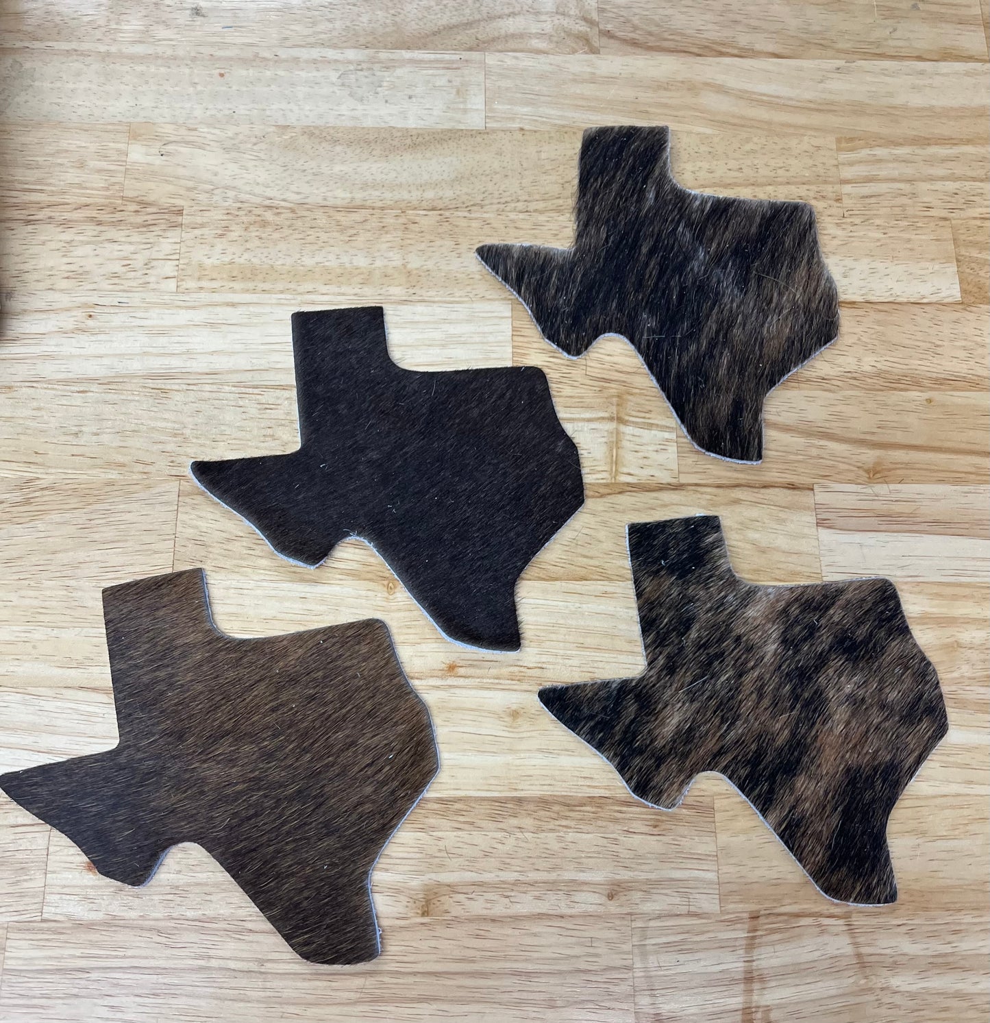 Texas Cowhide Coasters Hides and Skins