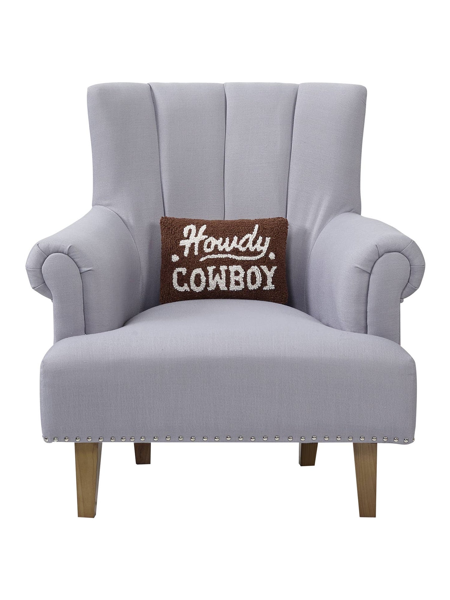 Howdy Cowboy Hook Pillow Peeking