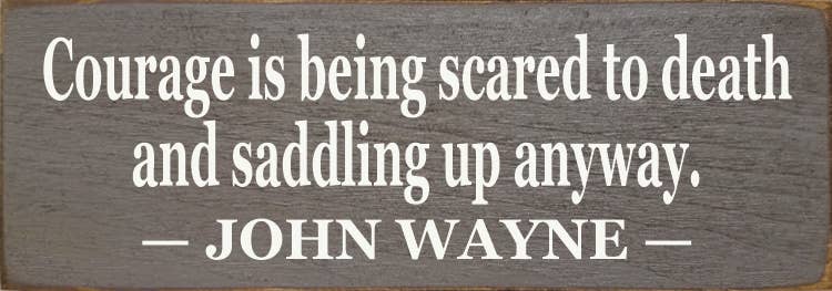 Courage Is Being Scared to Death: Old Cottage White
