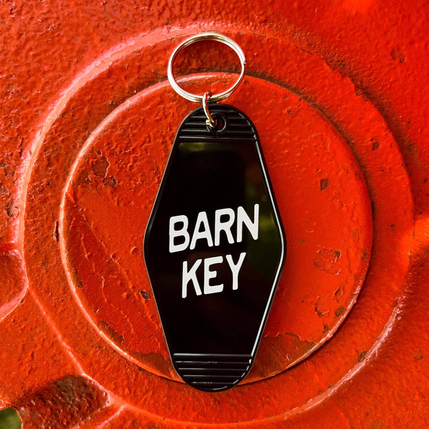 BARN KEY - Black Vintage Motel Keychains