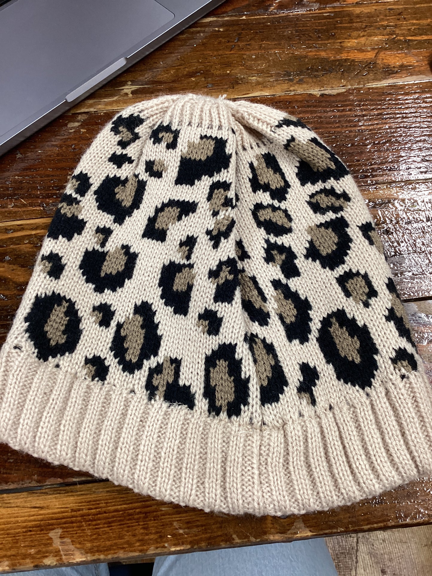 Leopard beanie