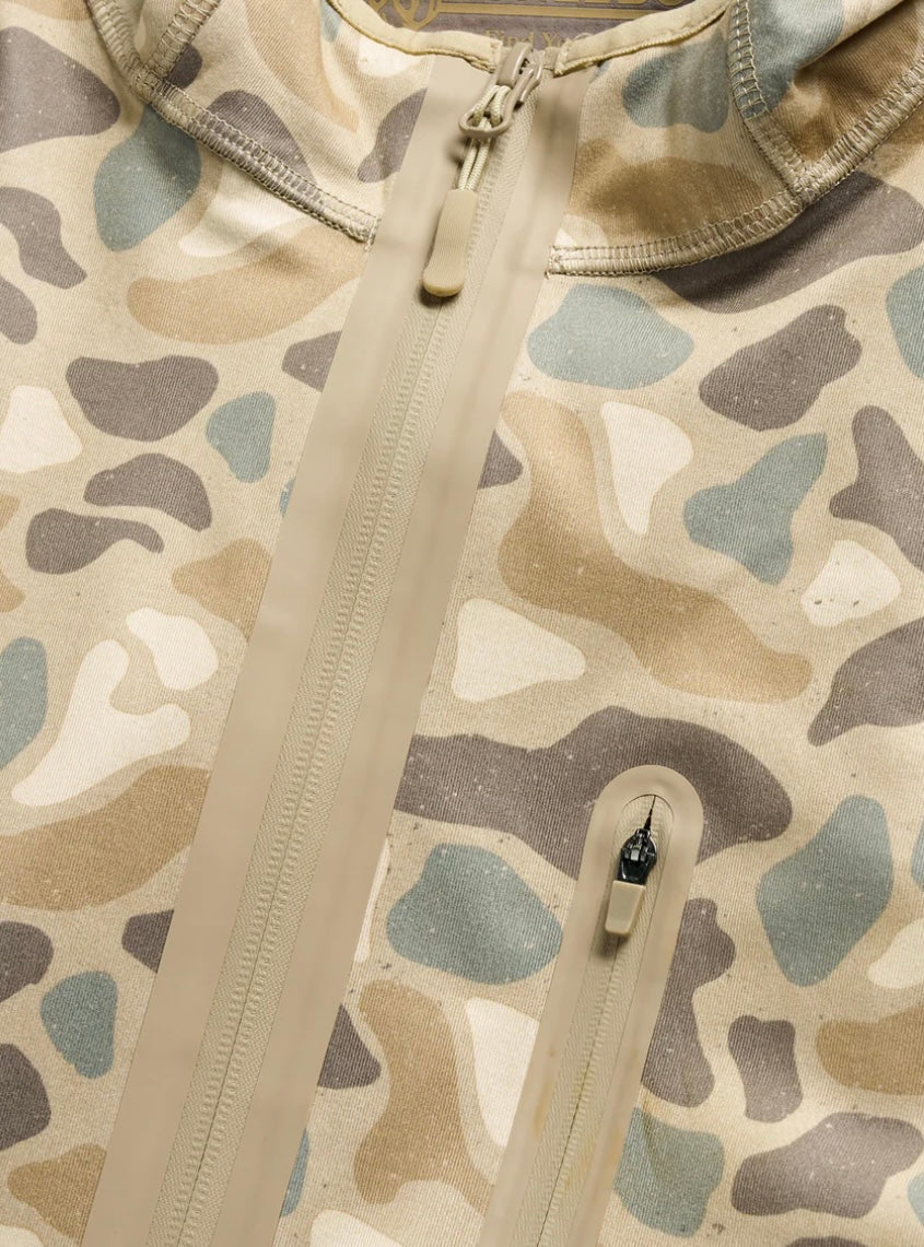 Pintail Camo Mid Layer Duke Tech Pullover Jacket Burlebo