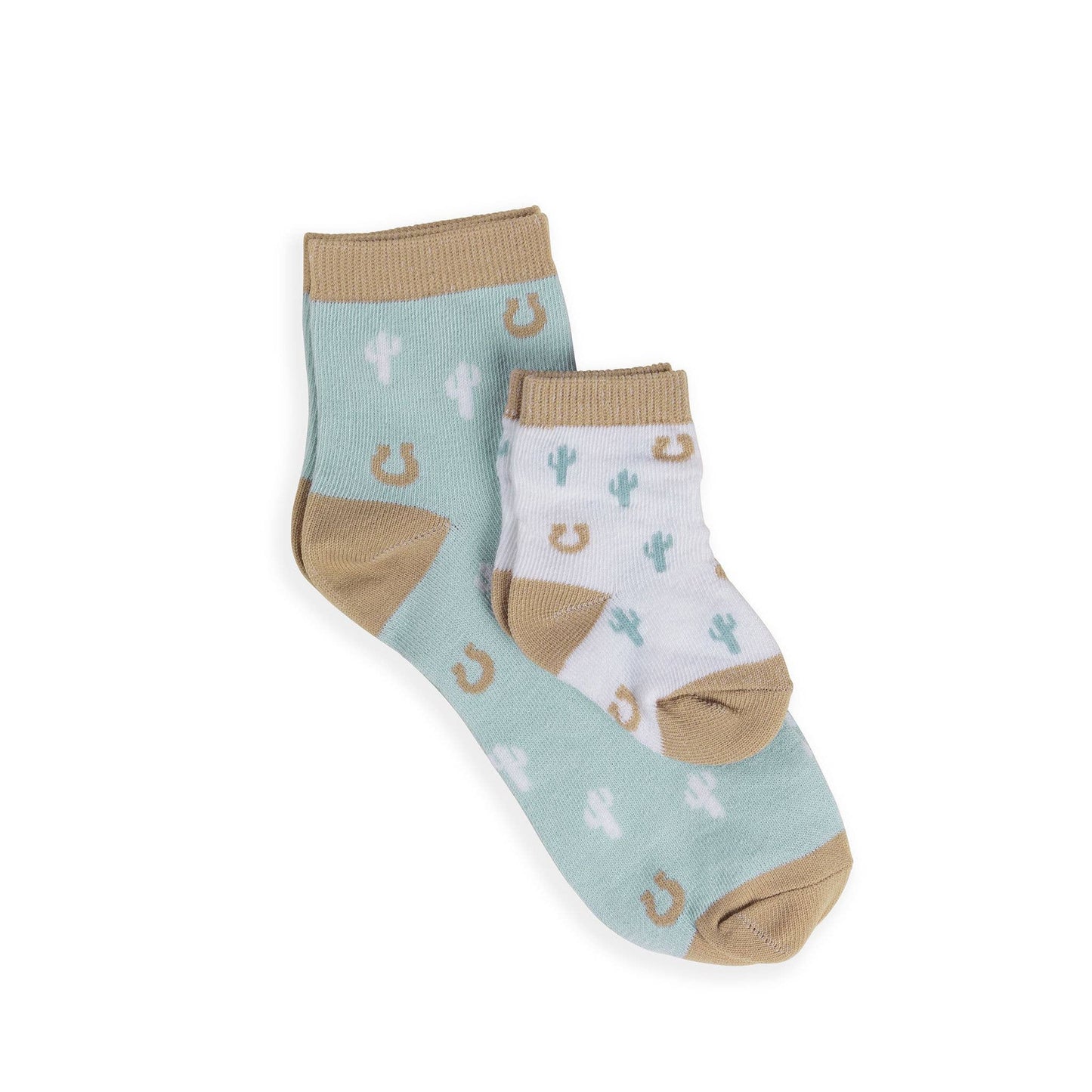 Western Mama & Me Socks Set Howdy Partner Blue Juju bee