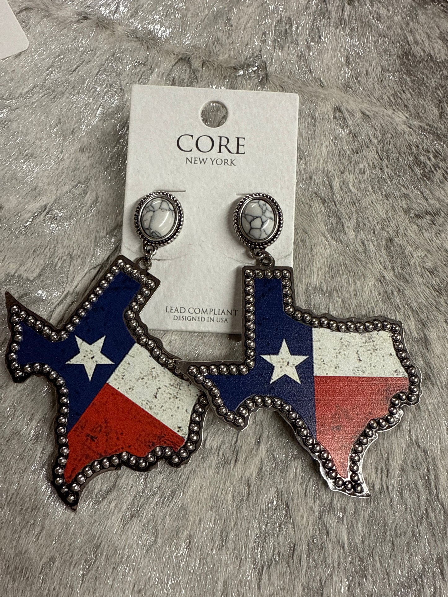 Texas State Flag Earrings