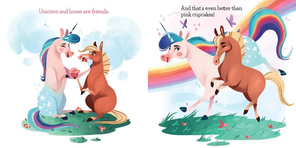 Unicorn and Horse are Friends Familius