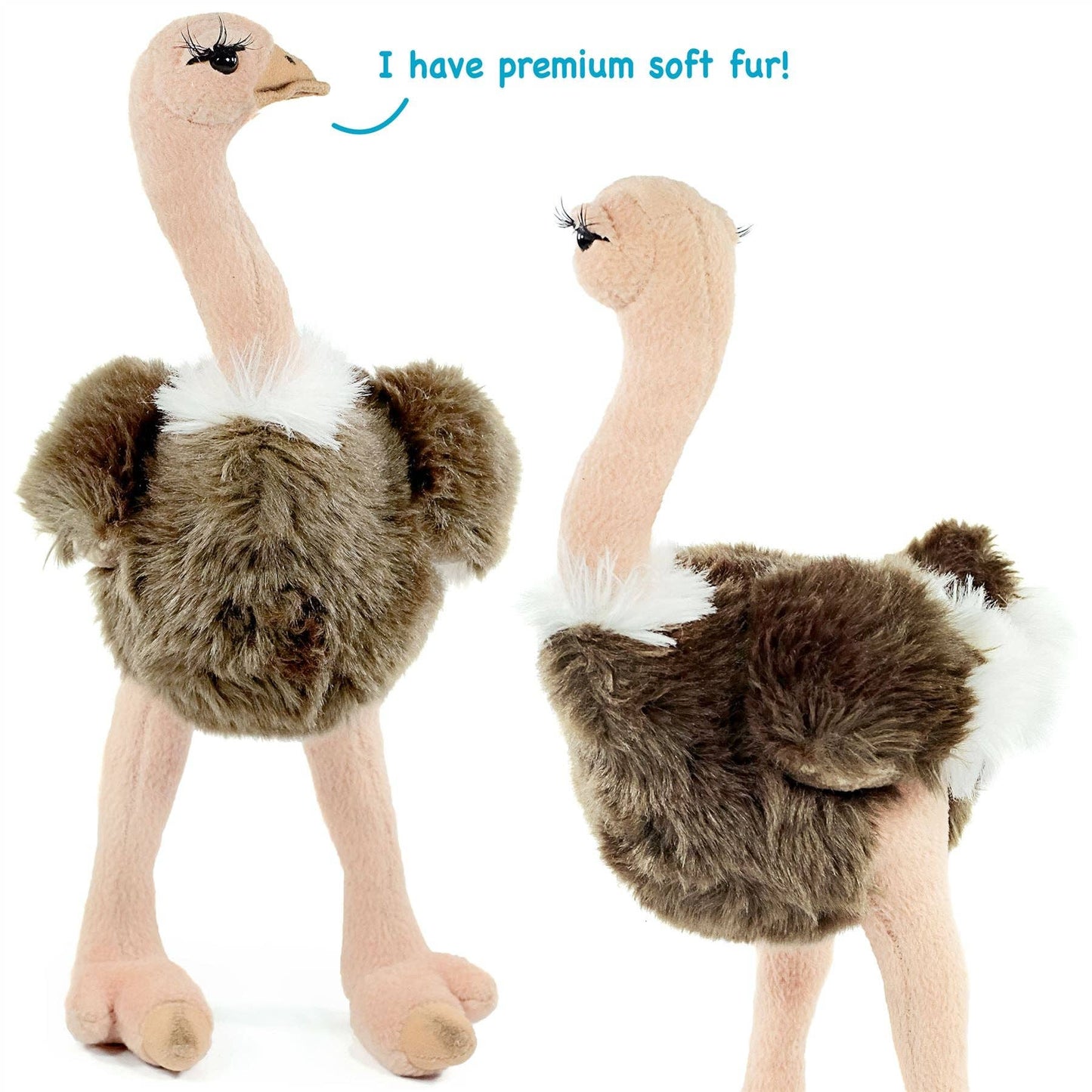 Ola The Ostrich | 12 Inch Stuffed Animal Plush | Viahart