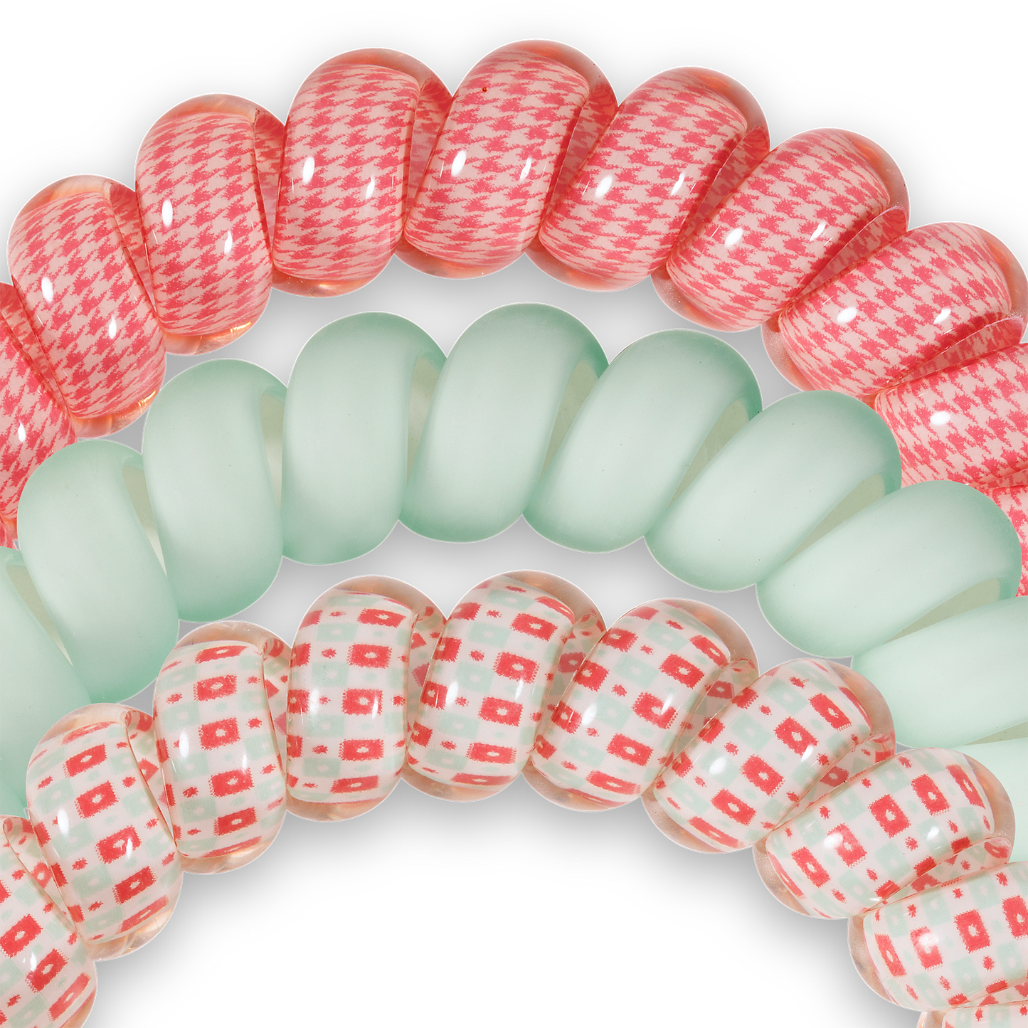 Spiral Hair Coil | Large | Calming Coral Teleties
