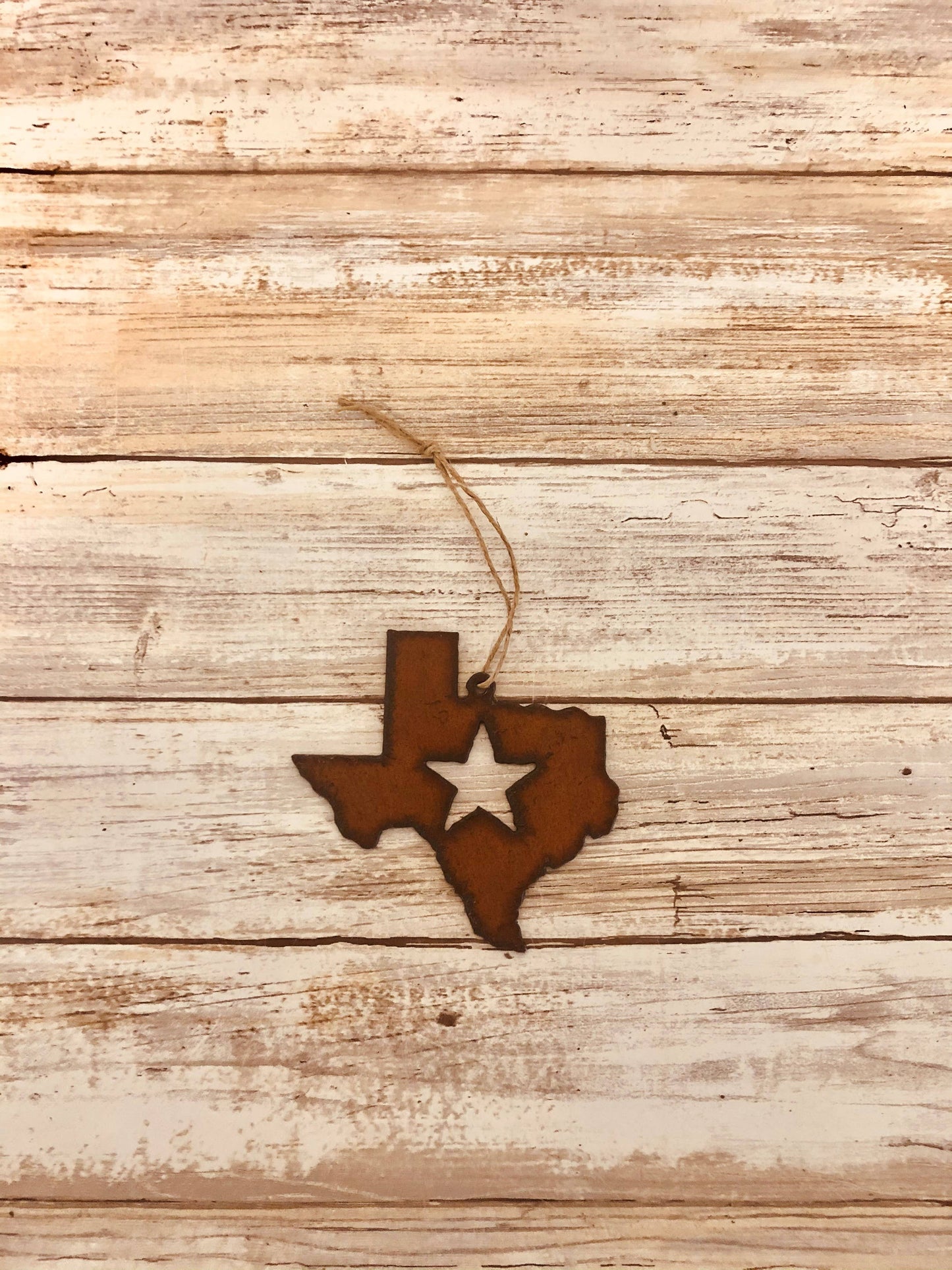 Texas State with Star Lone Star Western Ornament Ironworks