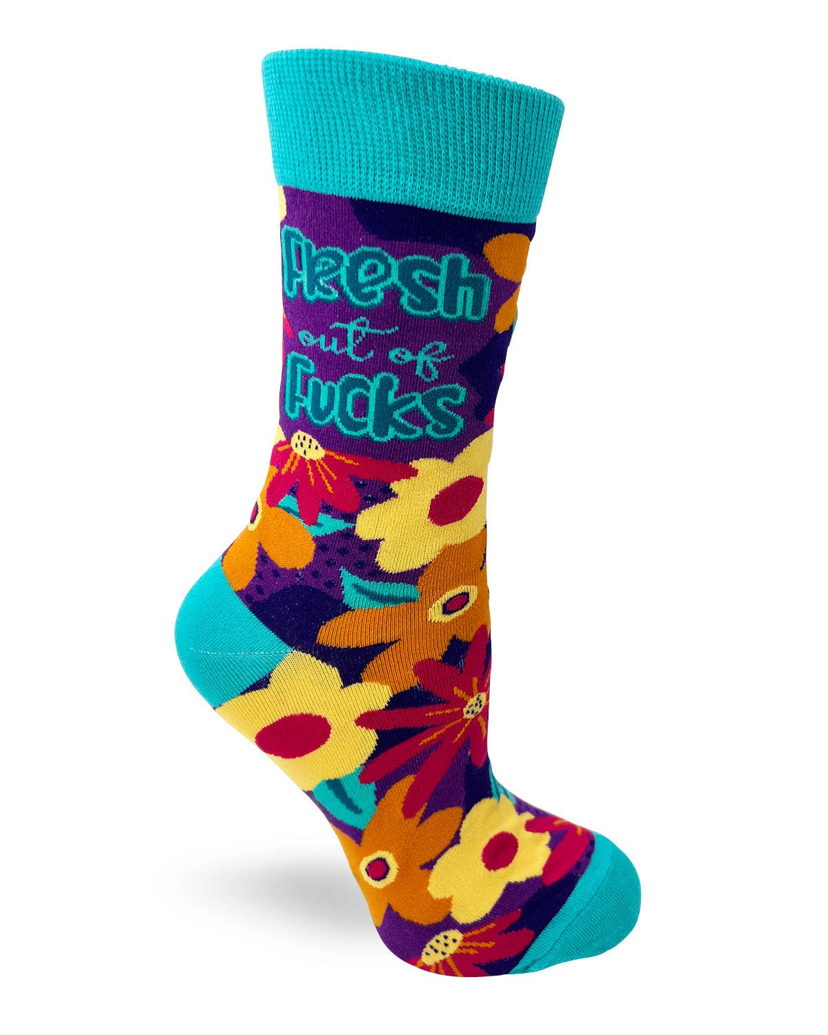 Fresh out of F..ks Ladies' Novelty Crew Socks Fab Daz