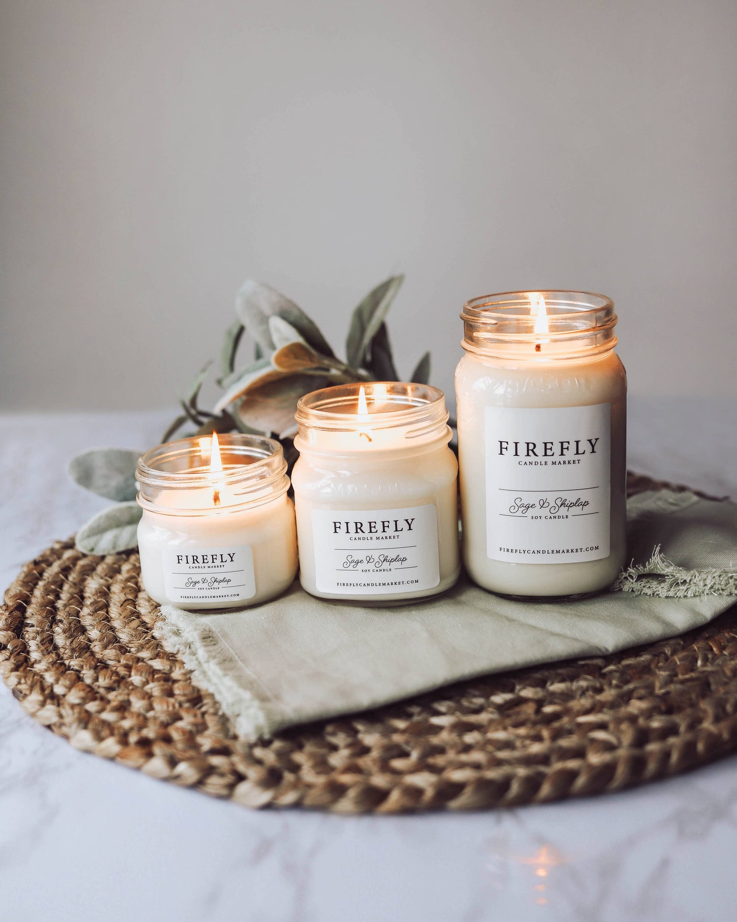 Sage & Shiplap: Large Candle