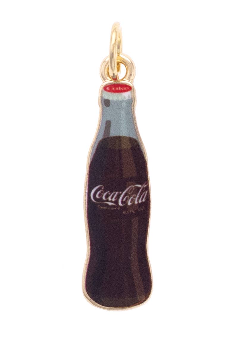Coca Cola Bottle Charm in Multi canvas