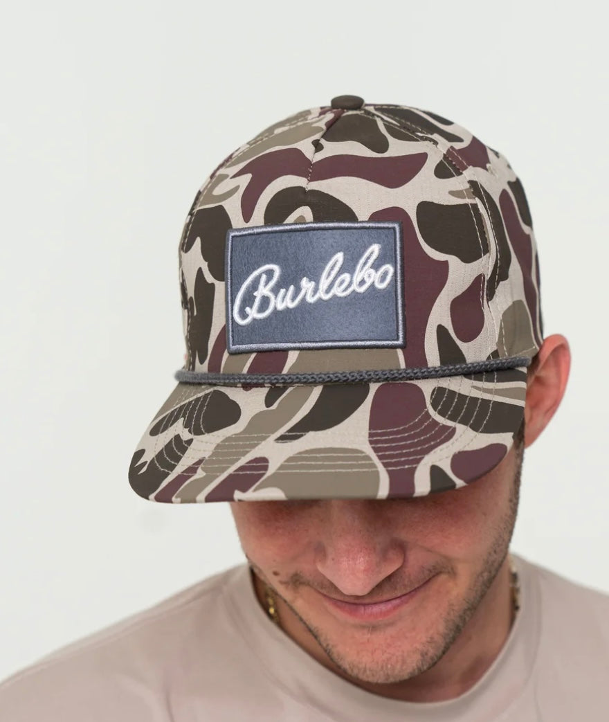Grey Patch classic deer camo cap Burlebo