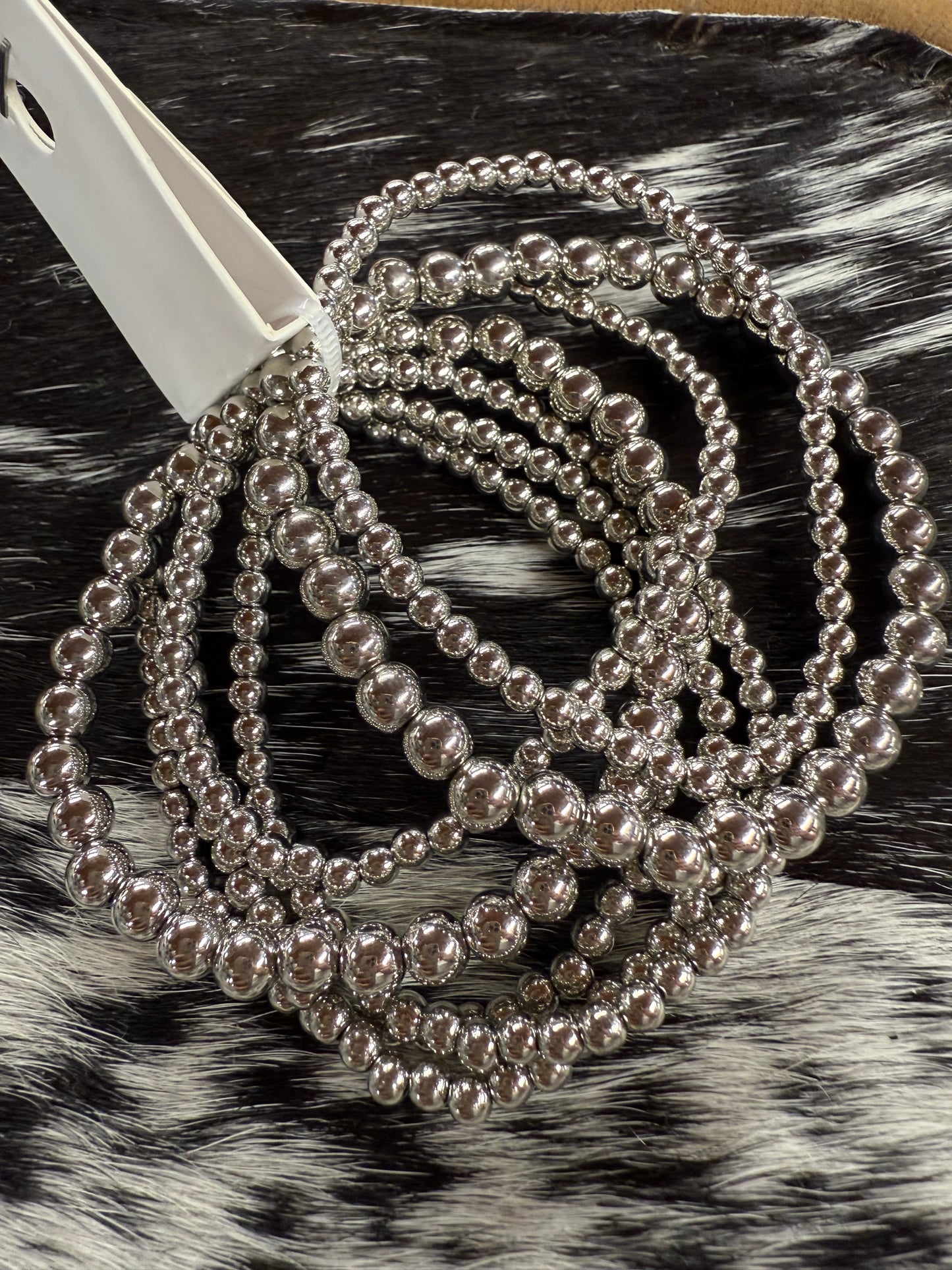 Seven Strand Silver Bracelet