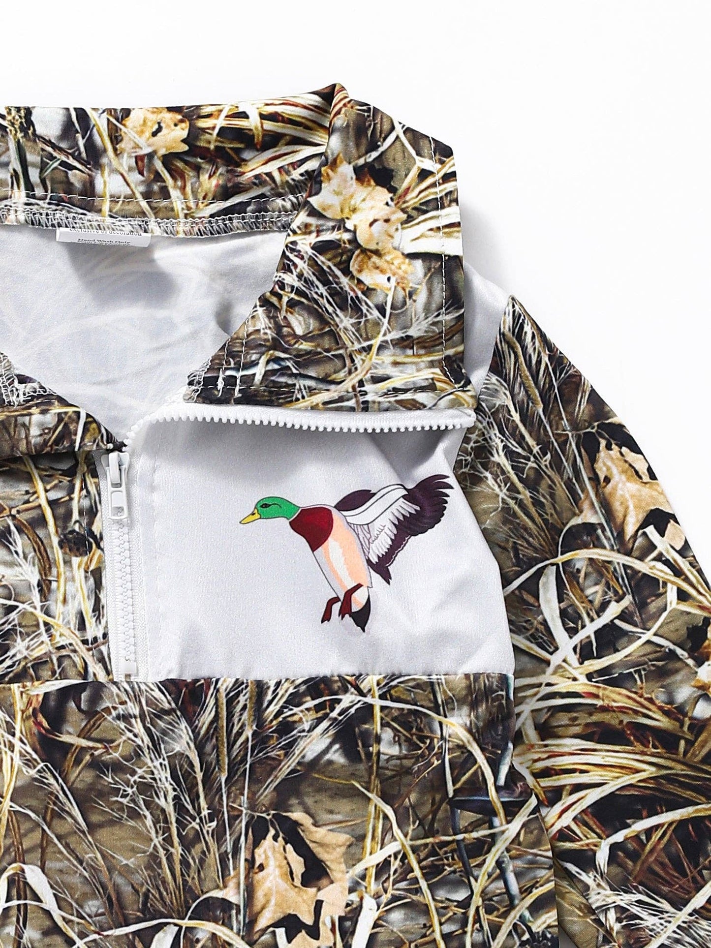 Boys Duck Zipper Hunting Pullover: Sassy Kid