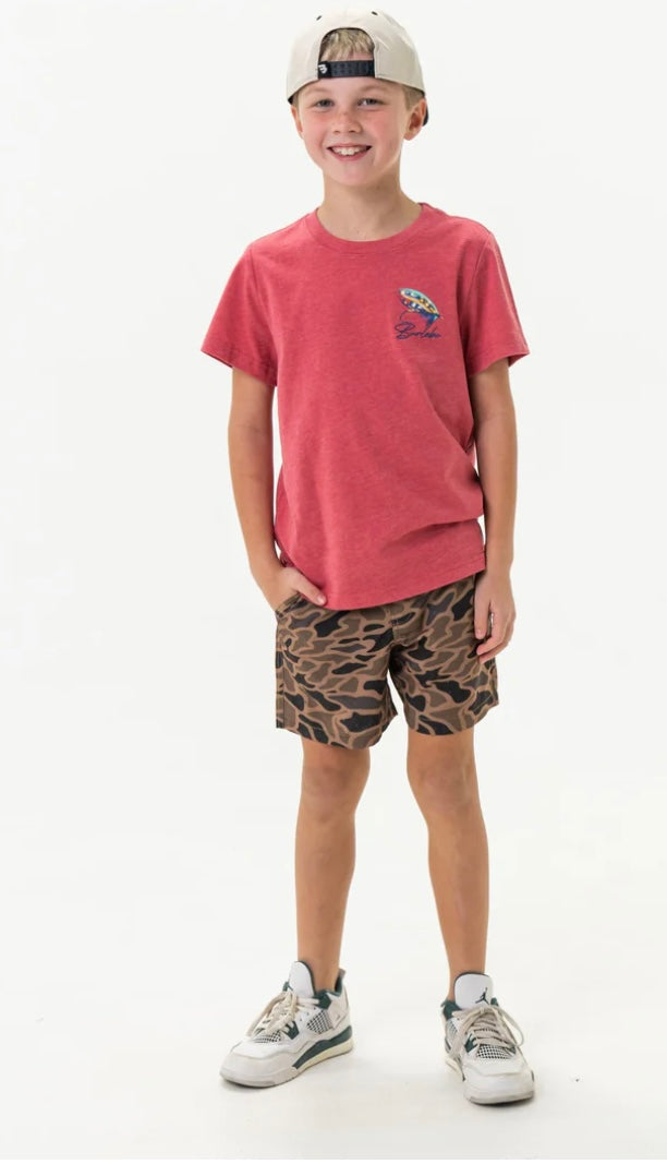 Big Fly Youth Tee Burlebo Crimson
