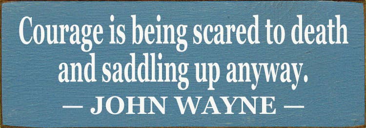 Courage Is Being Scared to Death: Old Cottage White