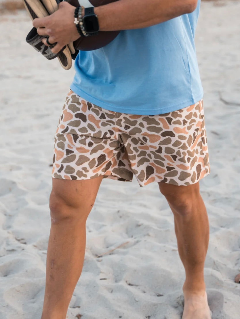 Venado Camo Everyday Shorts with Brown Pocket Burlebo Original 7”