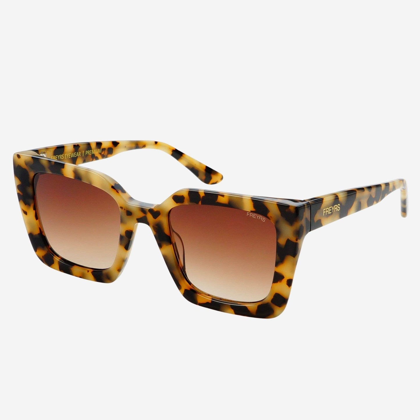 Coco Acetate Womens Square Sunglasses : Milky Tortoise Freyrs