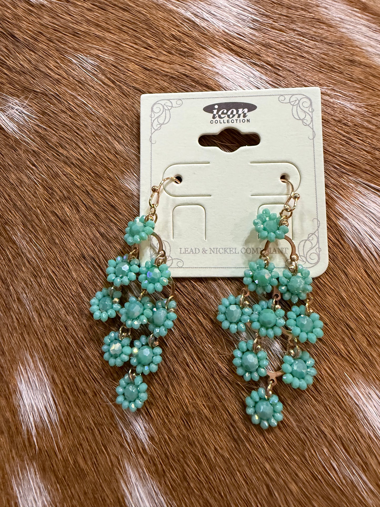 Tiered Flower Earrings