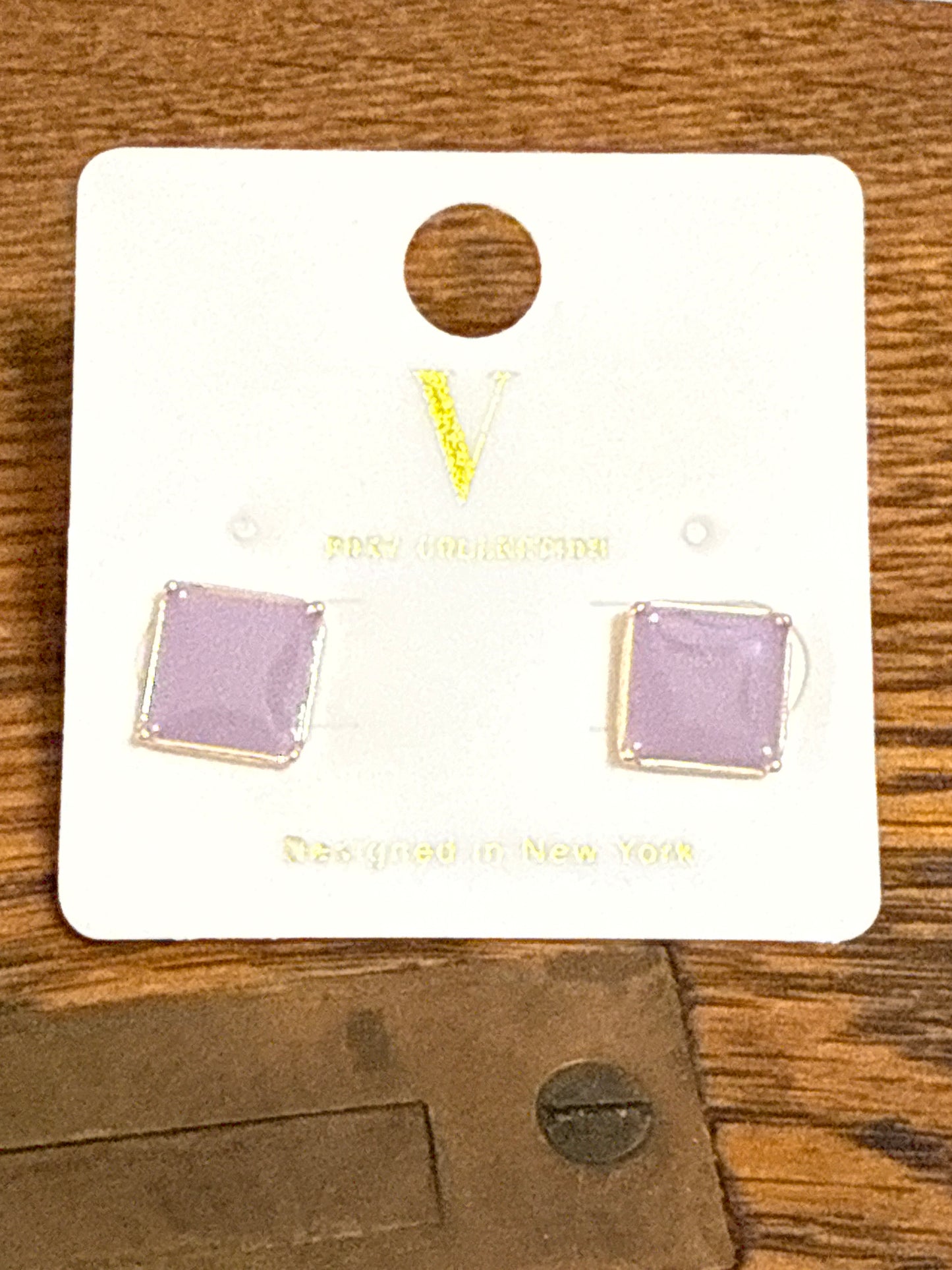 Square Stud Earrings