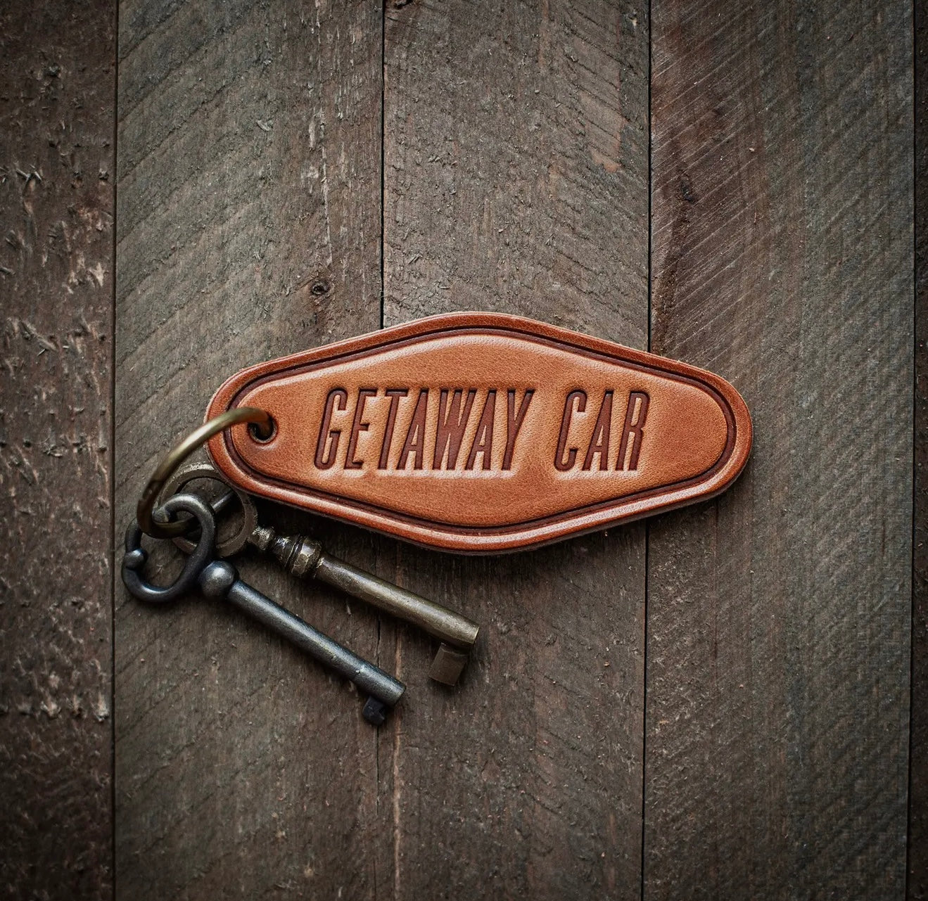 Leather Western Keychain Motel Style Sugarhouse