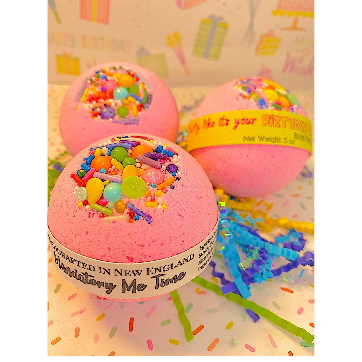Birthday Cake Bath Bomb Mandatory Me