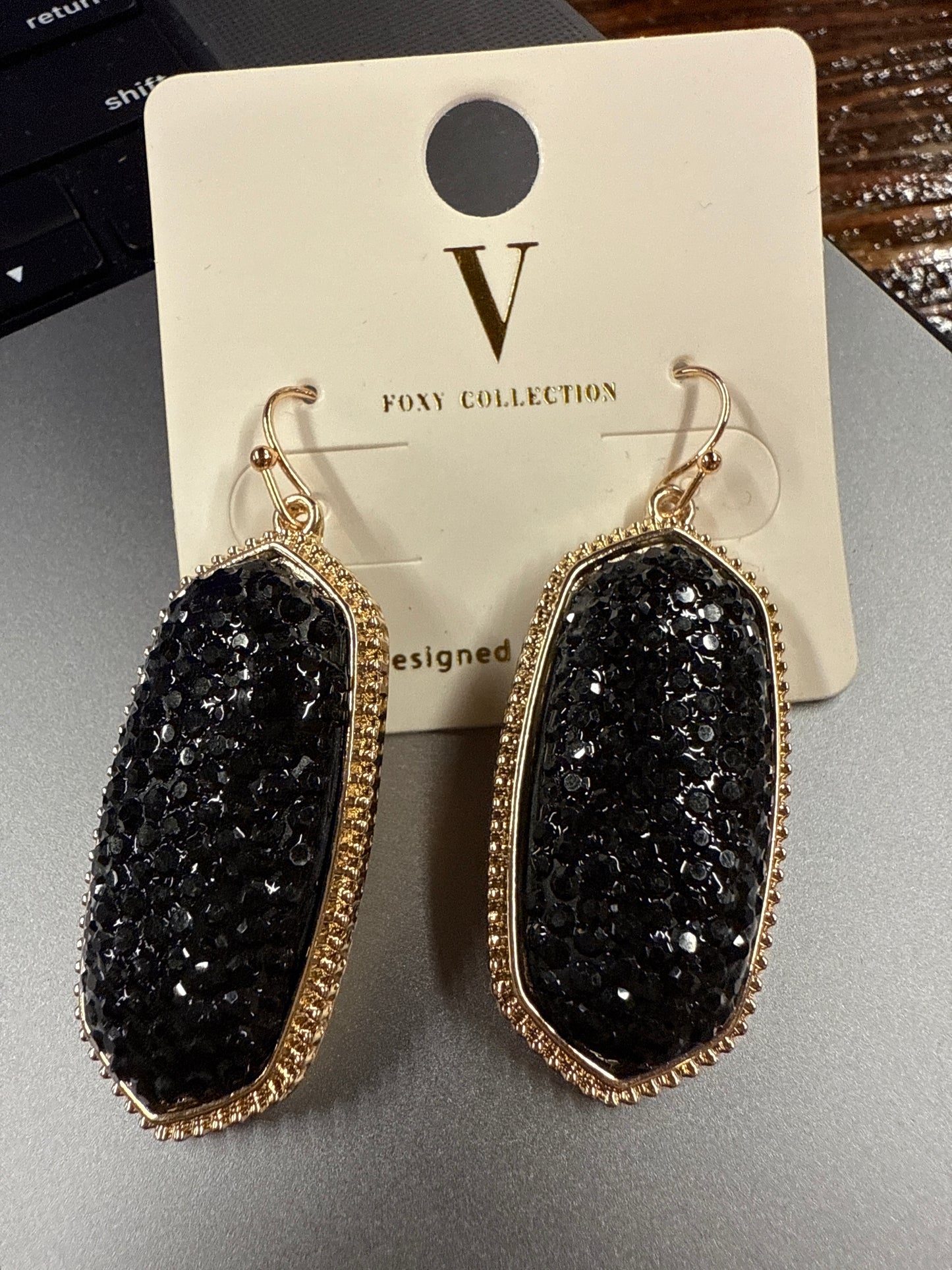 Oblong Shimmer Earrings