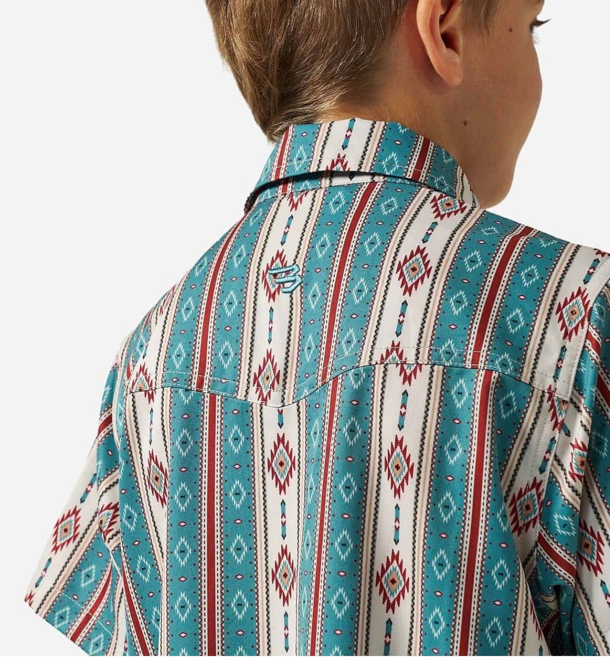 The Abbott Youth Performance Western Shirt Pearl Snap Tx/Fl Y-PWS-ABBT