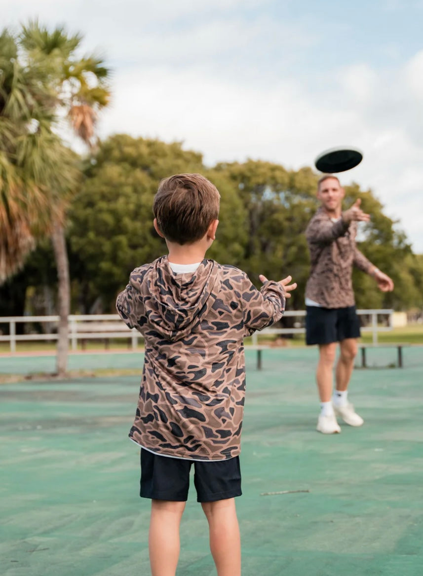 Gauge Camo Youth Performance Hoodie Burlebo