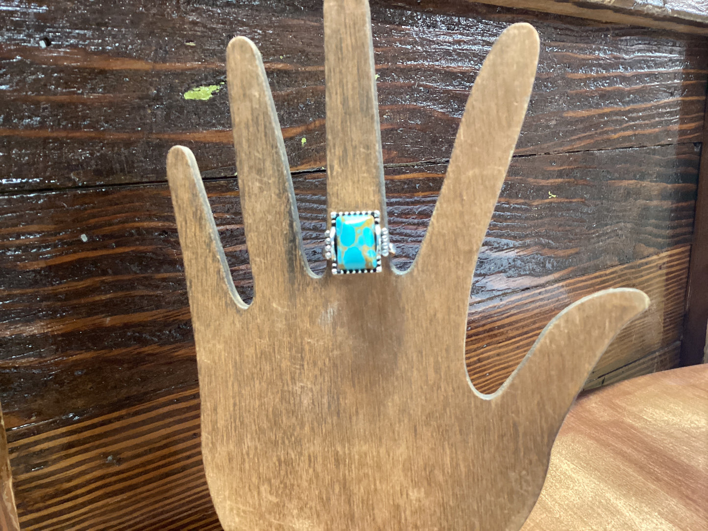 Silver Ring With Turquoise