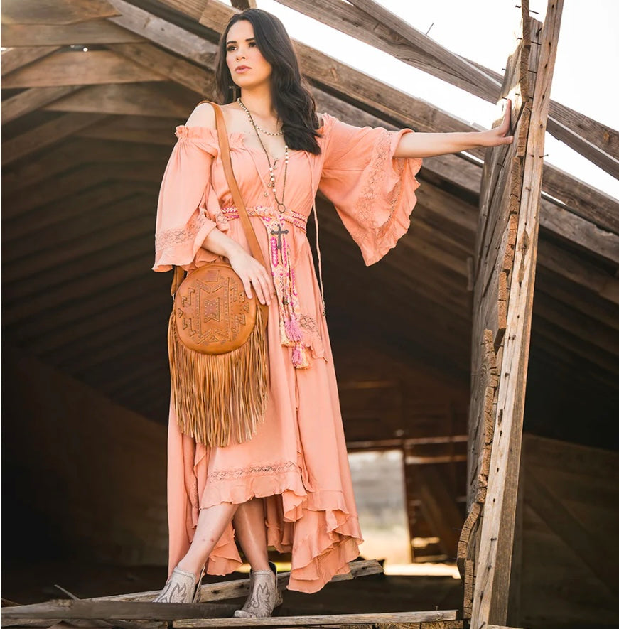 Wayfarer Sage Fringe Ladies Crossbody 35045 STS Ranchwear 35045