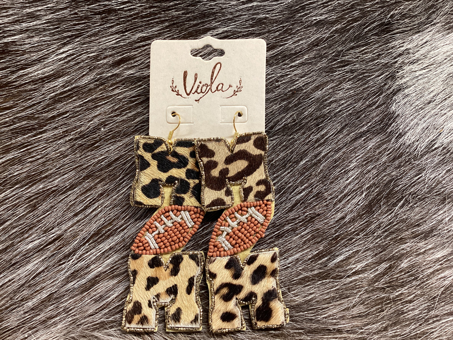 Football mom earrings