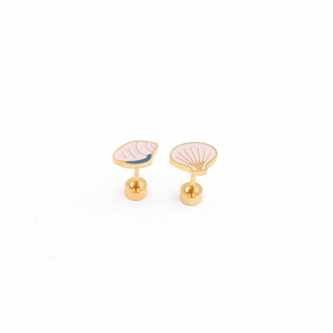 Shell Stud Earrings Pip Pop