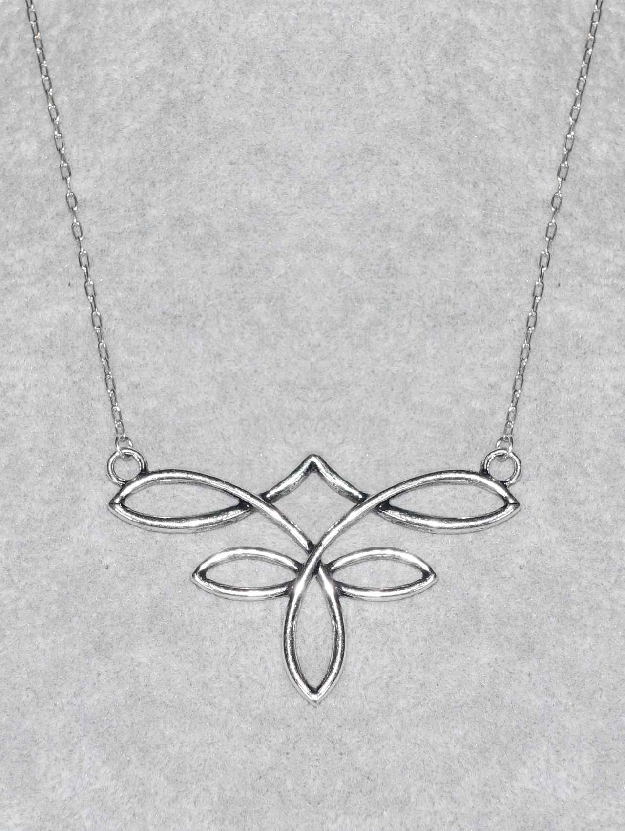 SILVER COWBOY BOOTS STITCH 18" Necklace