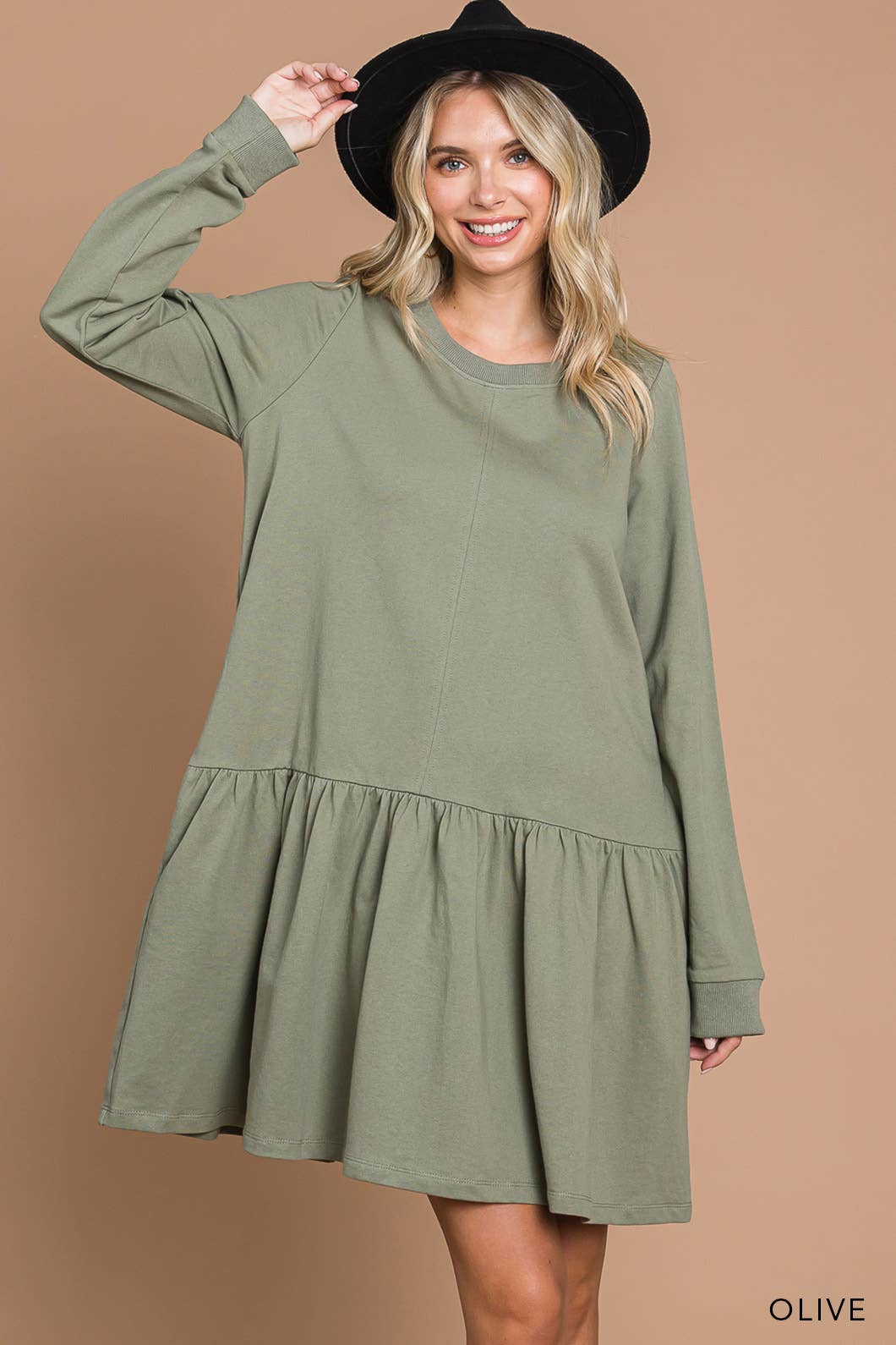 Women's Washed Cotton French Terry Dress