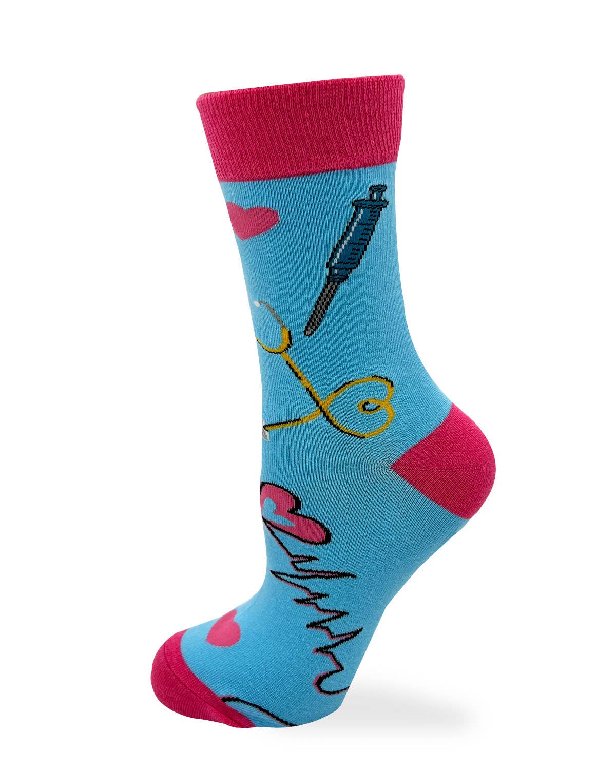 Do No Harm But Take No Shit Women's Crew Socks- Fabdaz